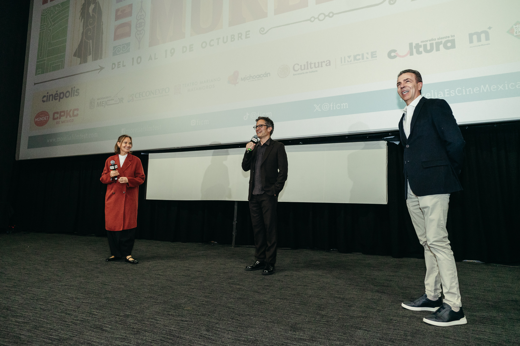 Daniela Michel, Gael García Bernal, Alejandro Ramírez
