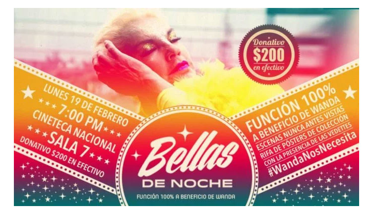 Función Bellas de Noche a beneficio de Wanda Seux