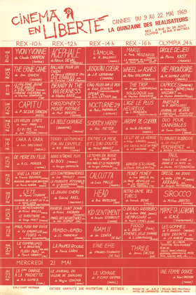 Primer edición de la Quincena de Realizadores, 1969.