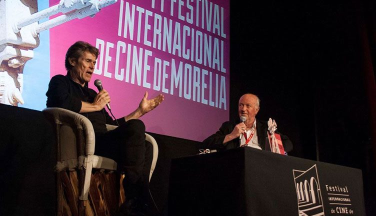 Willem Dafoe y Nick Roddick en el 14° FICM
