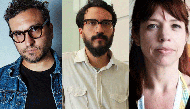Alonso Ruizpalacios, Alberto Arnaut y Luciana Kaplan