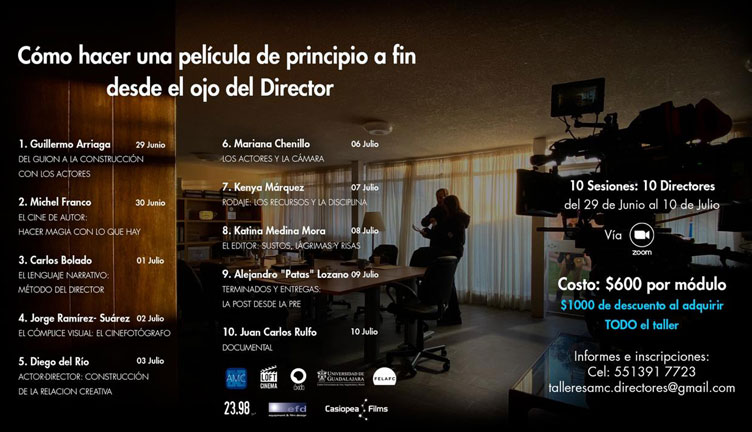 La AMC y el FICM te invitan al taller de dirección "Una película de principio a fin"