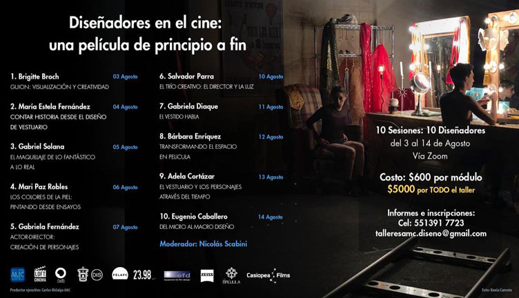 La AMC y el FICM te invitan al taller "Diseñadores en el cine: Una película de principio a fin"