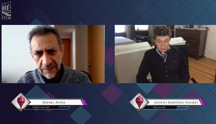 Rafael Aviña entrevistó a Adolfo Martínez Solares en el marco del 18° FICM