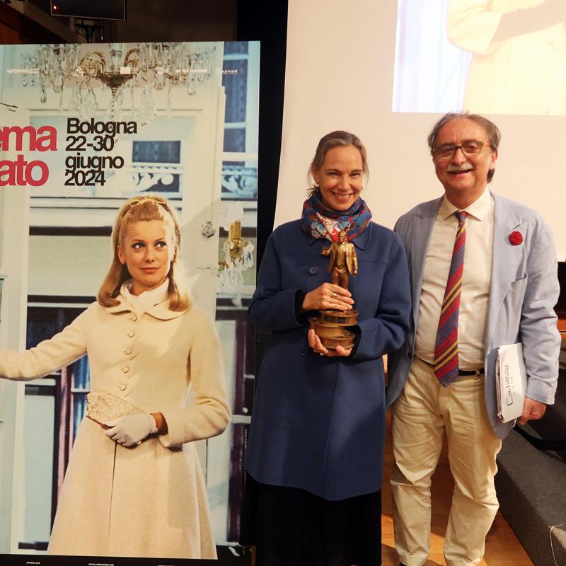 Daniela Michel recibió el Premio Vittorio Boarini en el 38° Festival Il Cinema Ritrovato