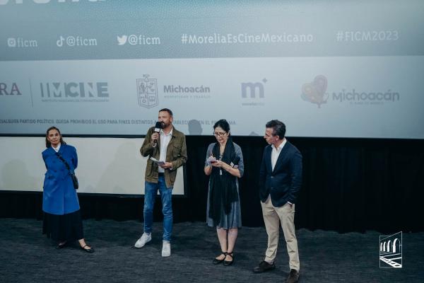 Daniela Michel, Franck Finance-Madureira,  Alejandro Ramírez